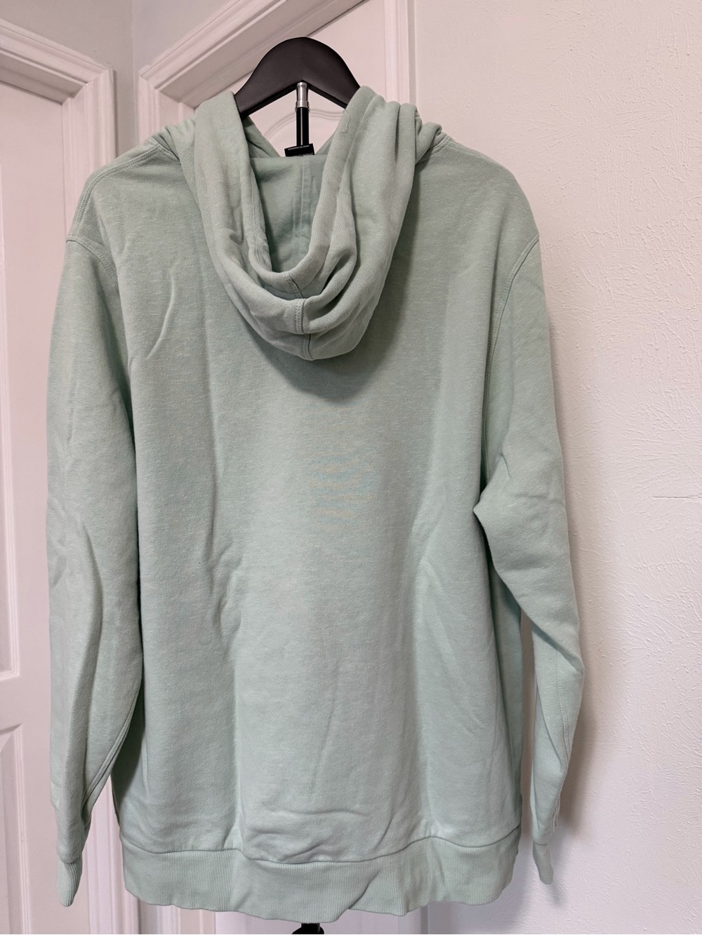 Men's Mint Green Hoodie with Hood and Kangaroo Pocket - Picture 2 of 4